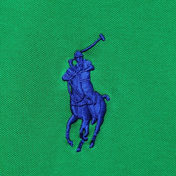 Ralph Lauren Sport Performance Green Polo Shirt Italia Crest Big Pony Size L - Picture 5 of 10